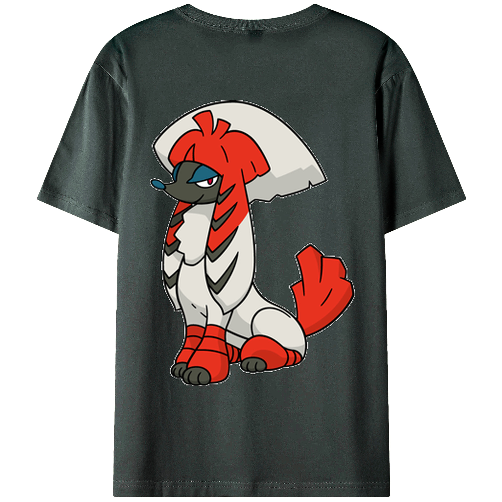 （画像用） ポケットモンスター Pokémon 綿100％ メンズ半袖Tシャツ（バックプリント） 通気性